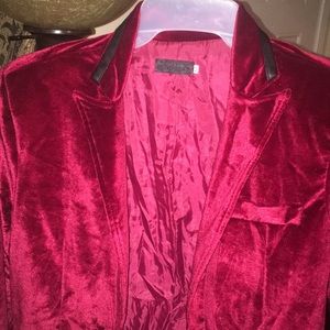 Red Suede Blazer